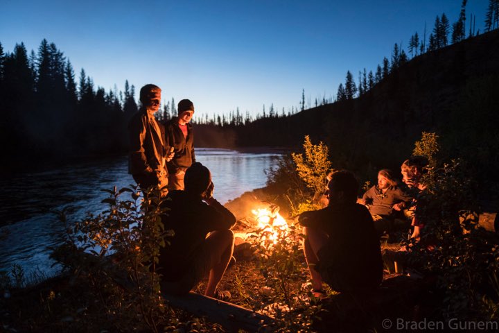 The last night of the trip was spent along the South Fork of the Flathead river.