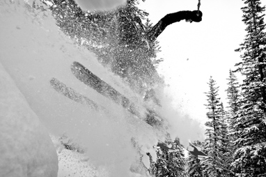 Reed Betz skiing the unemployment chutes in Crested Butte, CO.